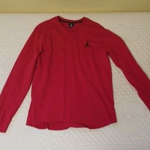 Red Jordan Long sleve Large